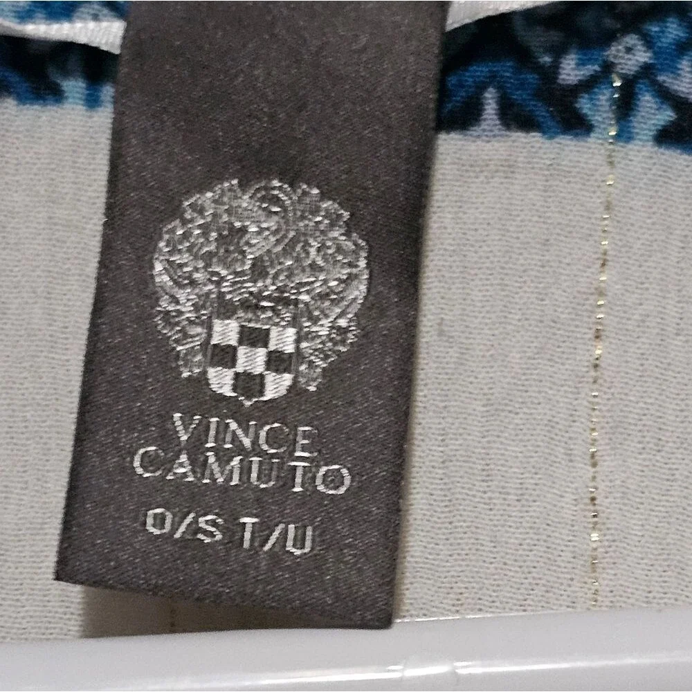 Vince Camuto Blue and White Floral Wrap